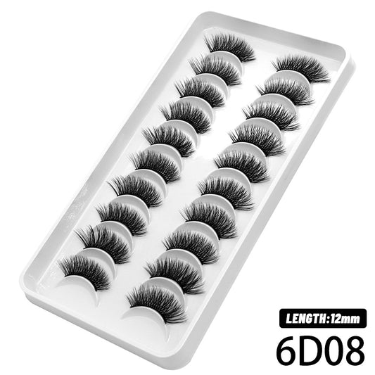 10 Pairs Natural Half Eye False Eyelashes Long Makeup 3D Eyelashes Extension