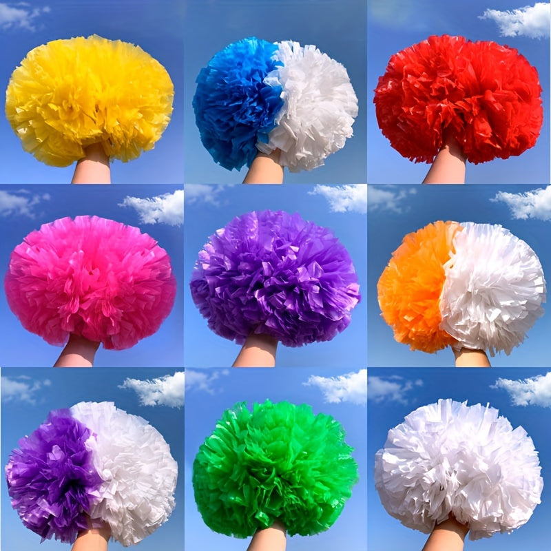 1PC Large Handle Cheering Poms Handheld Cheering Props Dancing Supplies