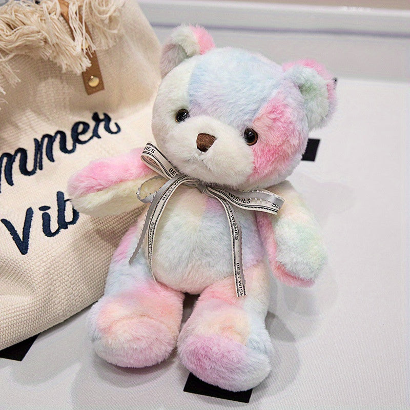 2pcs Teddy Bear Plush Toy with Bow Soft Bear Gift