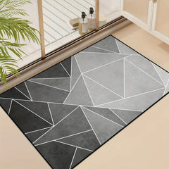Modern Geometric Welcome Doormat Non slip Outdoor Indoor Door Mat