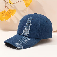 Retro Cowboy Ripped Baseball Cap Outdoor Sunshade Hat