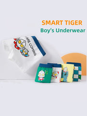 5pcs Cartoon Graphic Print Boys Boxer Briefs Set