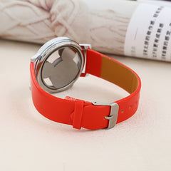 Girls Cute Mouse Watch with Faux Leather Band