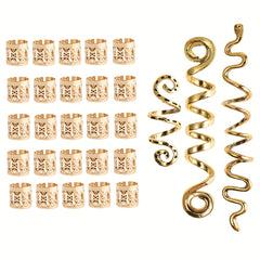 28pcs Vintage Spiral Snake Knot Braid Hairpin Hair Accessories