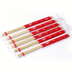 100 Pairs Disposable Chopsticks Red Festive Packaging Takeaway Restaurants Snack