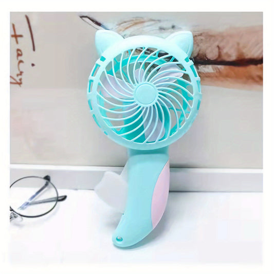 Mini Handheld Cat Ear Cartoon Cooling Fan Toy