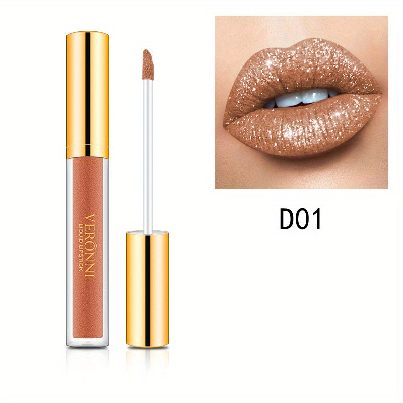 10 Colors Metallic Glitter Lip Gloss for Halloween Party
