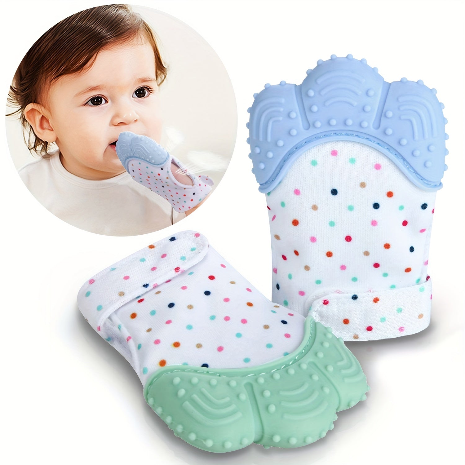 Soothing Teething Mitten Baby Teething Toy Self Soothing Teether