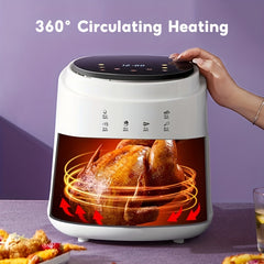 8L Air Fryer LED Digital Touchscreen Kitchen Aid Healthy Cooker