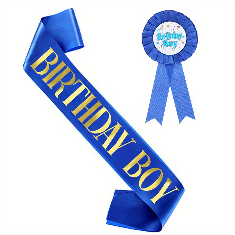 2pcs Boy Birthday Party Set with Shoulder Strap