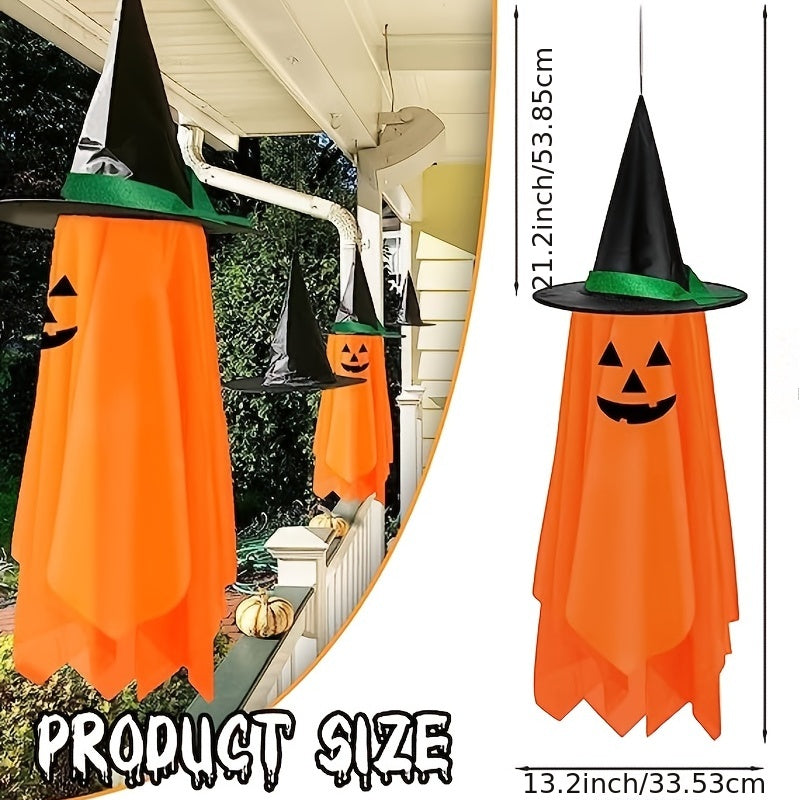 1pc Halloween Hanging Pumpkin Ghost Decor Outdoor