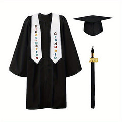 Preschool Graduation Cap Gown Set with Stole Tassel