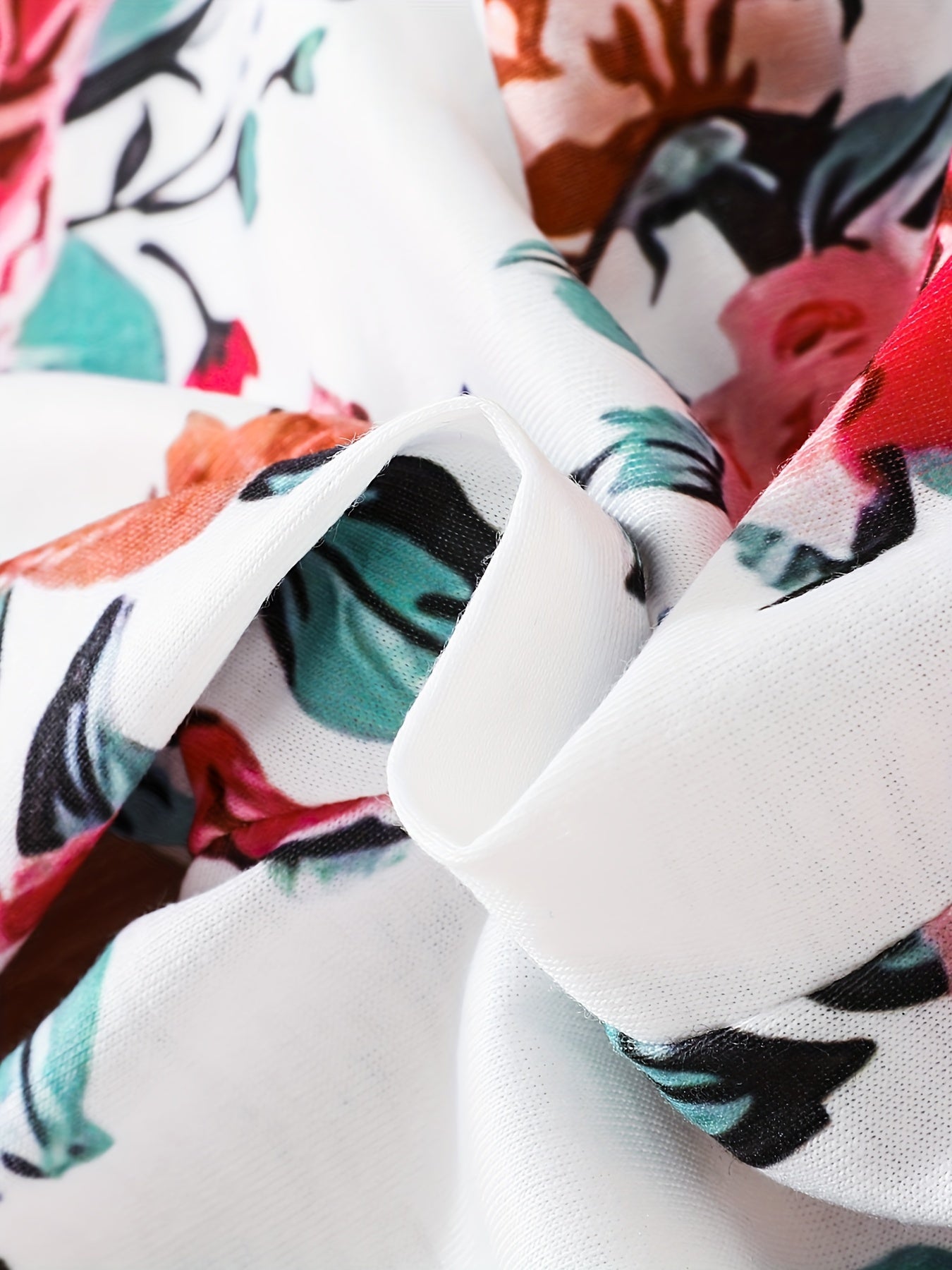 Flower Print Leggings Casual Trousers