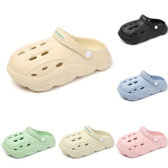 Men's Slip On Platform Clogs Unisex Hollow Out Beach Sandals