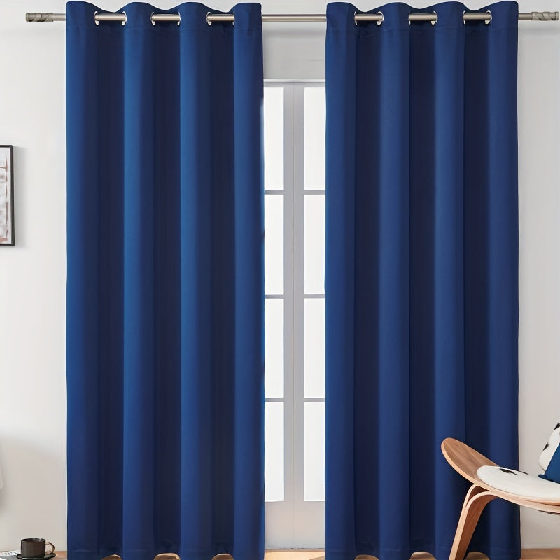 Solid Blackout Curtains for Home Decoration