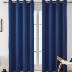 Solid Blackout Curtains for Home Decoration