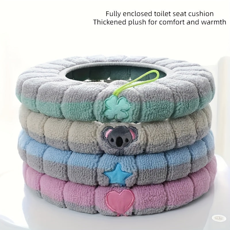Warm Toilet Seat Cushion Winter Washable Waterproof Toilet Seat Mat