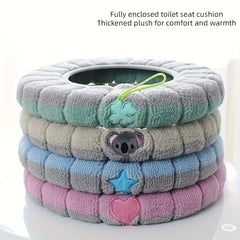 Warm Toilet Seat Cushion Winter Washable Waterproof Toilet Seat Mat