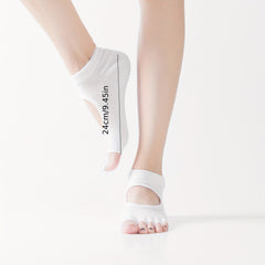 Non slip Yoga Fitness Socks Fingerless Pilates Socks