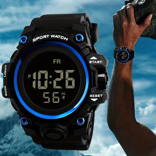 Men's Outdoor Sports Digital Watch Multifunctional Glow