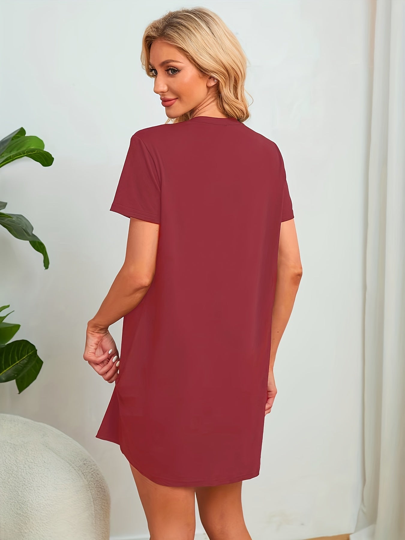 Casual Short Sleeve NightDress Women's Sleepwear