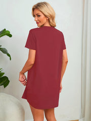 Casual Short Sleeve NightDress Women's Sleepwear