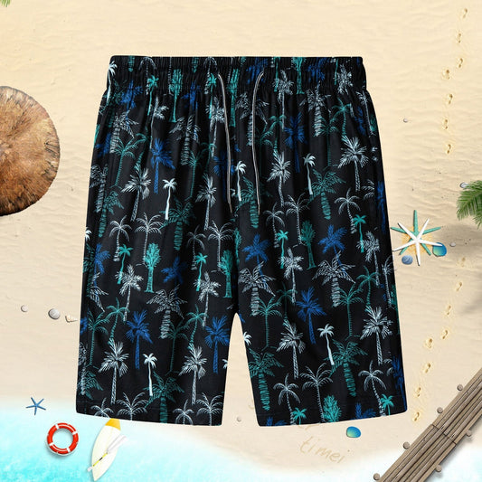Men's Quick Dry Hawaiian Board Shorts With Pockets