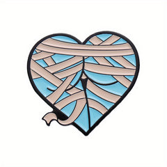 Halloween Sexy Butts Enamel Pins Heart Shaped Costume Brooches