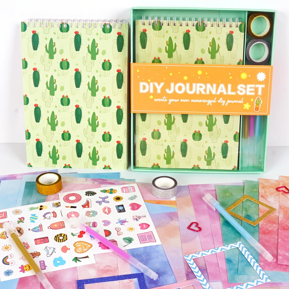 48pcs DIY Scrapbook Journal Kit Art Supplies Gift Set