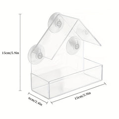 Acrylic Parrot Bird House Outdoor Feeder