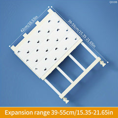 Retractable Wardrobe Storage Divider with Layered Compartments