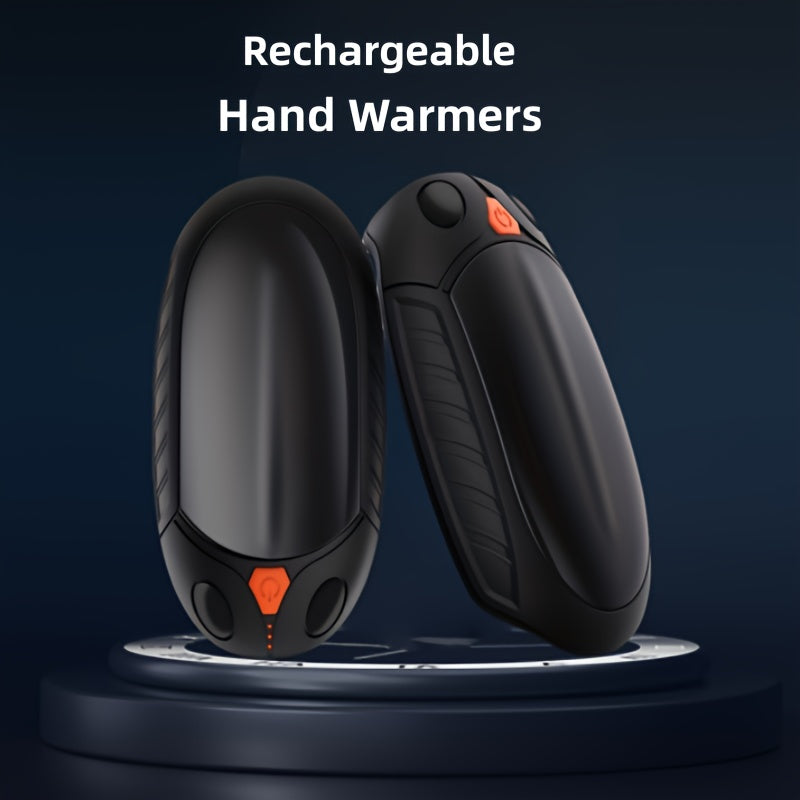 2pcs Rechargeable Hand Warmers 4000mAh 2 in 1 Hand Warmer Portable