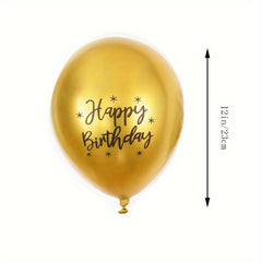 Metallic Printed Balloon Set 6 pcs Venue Decoration