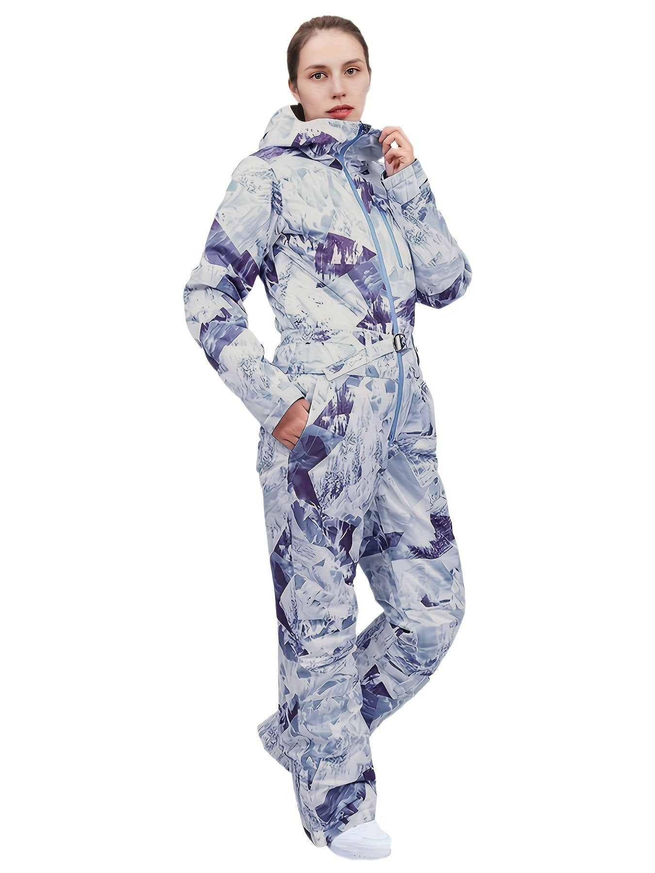 Women's Waterproof Snow Jumpsuit Winter Ski Suit