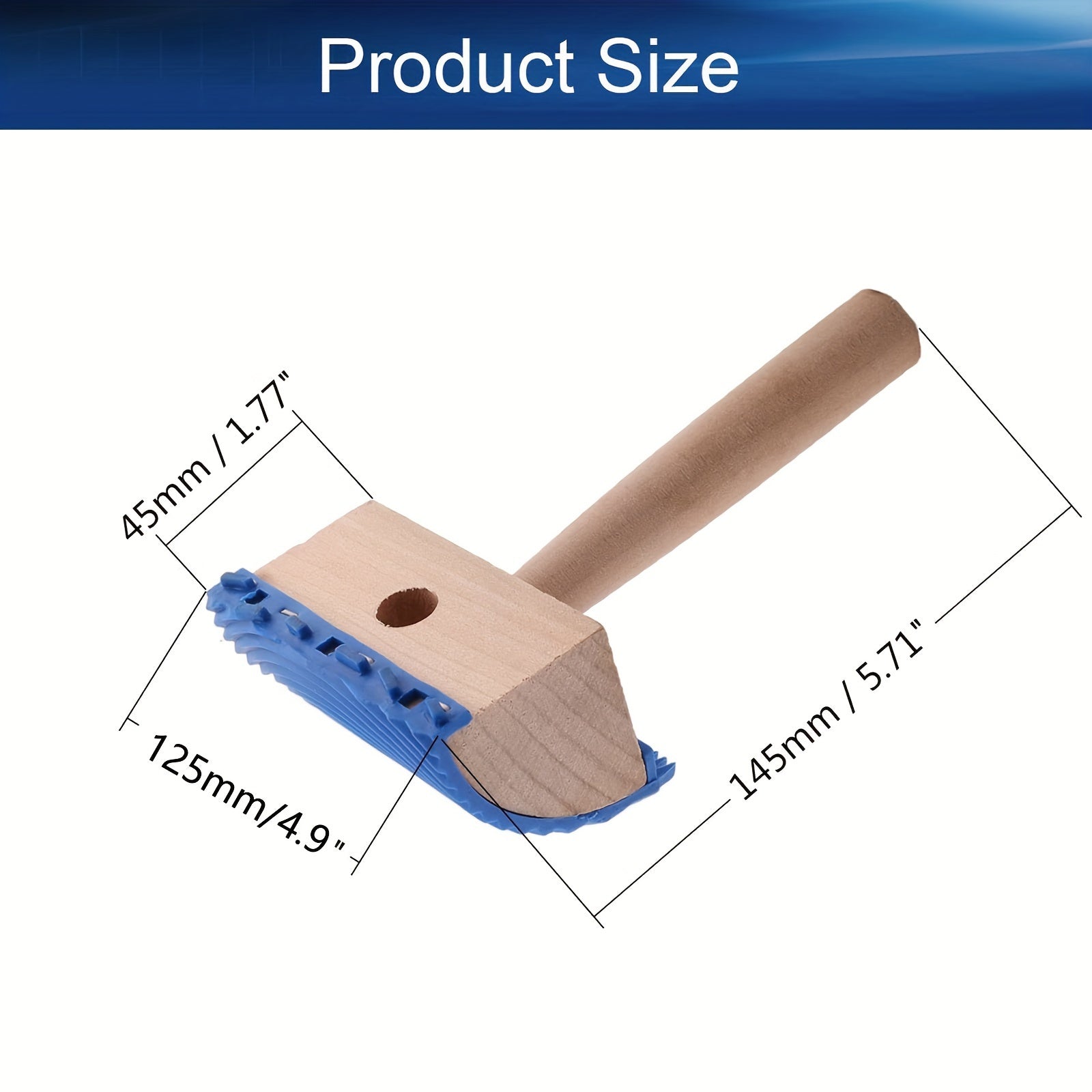 Wood Graining Tool Paint Kits with Handle Roller Kit for Wall Decoration