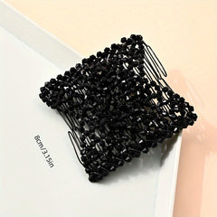 Double Side Hair Comb Hairdressing Ladies Beaded Headdress