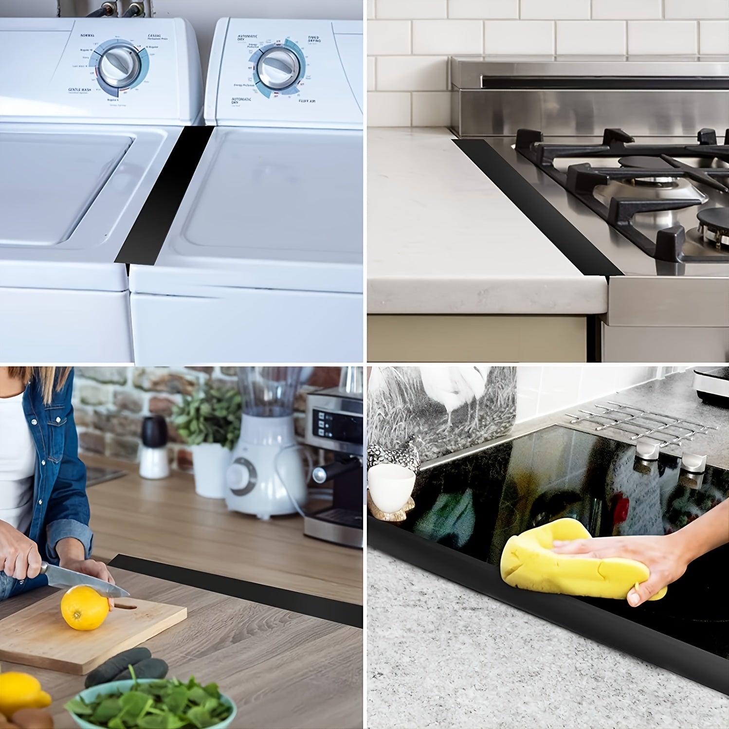 Stove Cover Sealing Strip Silicone Gap Strip