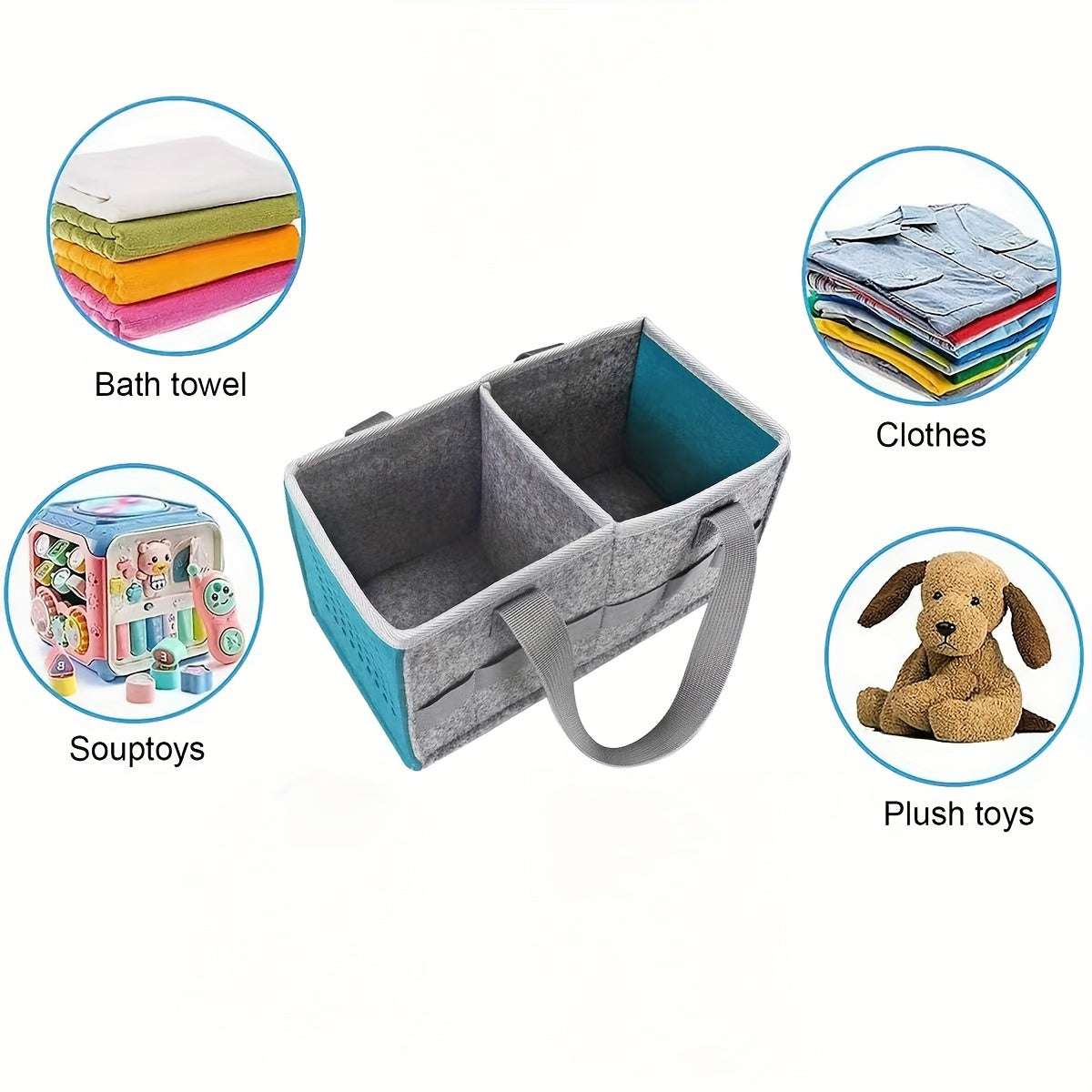 Foldable Carrying Box Dust-proof Storage Bag for Camping, Outdoor Leisure