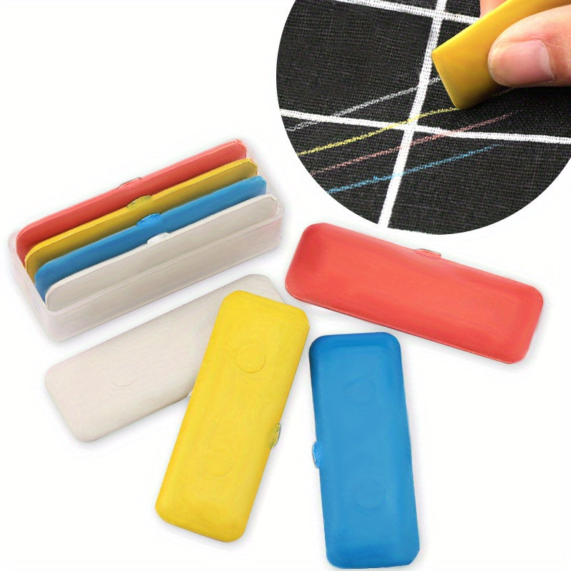 4pcs Colorful Erasable Fabric Chalk DIY Sewing Tools