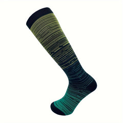 Men's Gradient Crew Socks Quick Dry Soft Breathable