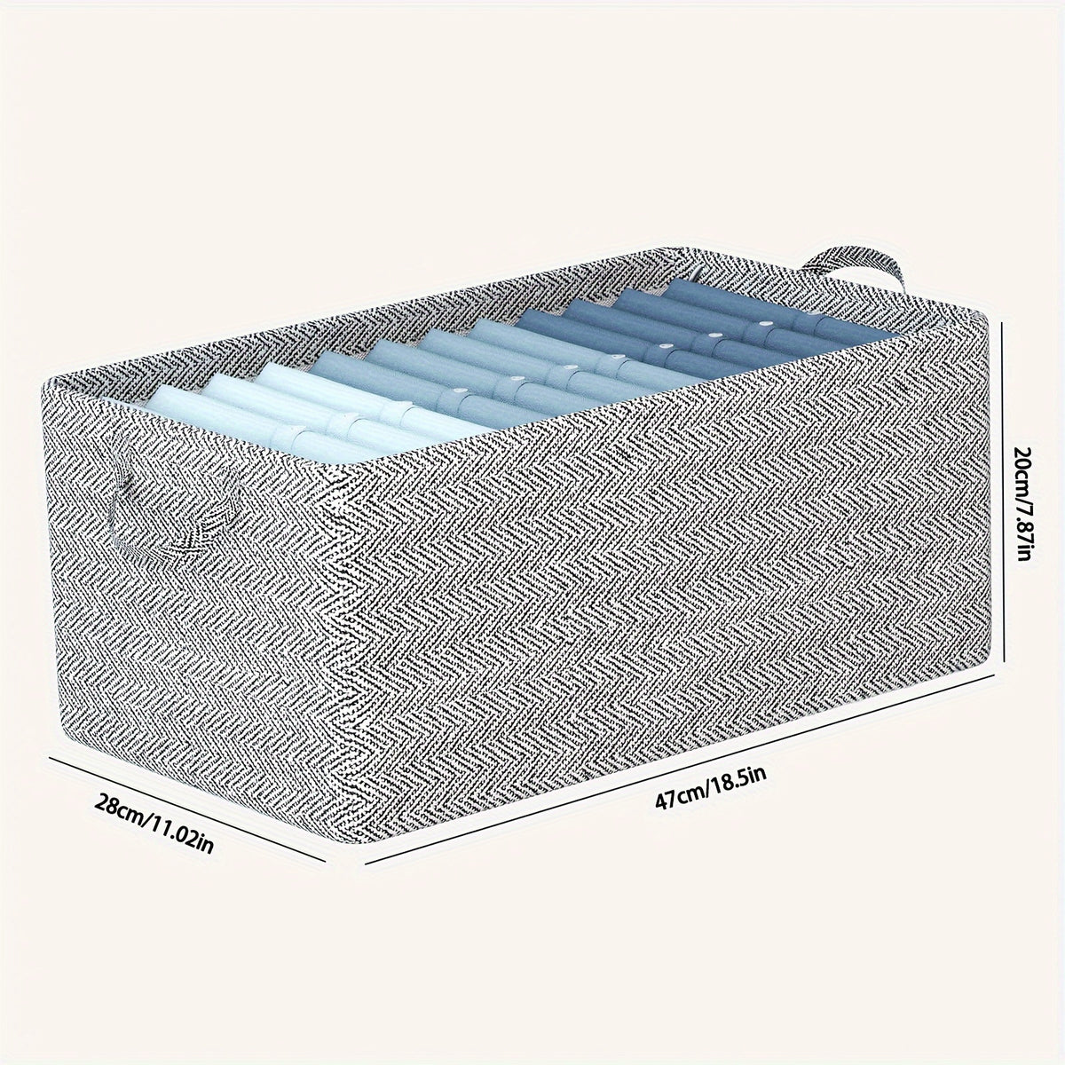 Non-Woven Storage Basket Durable Storage Box Large Capacity for Underwear Socks