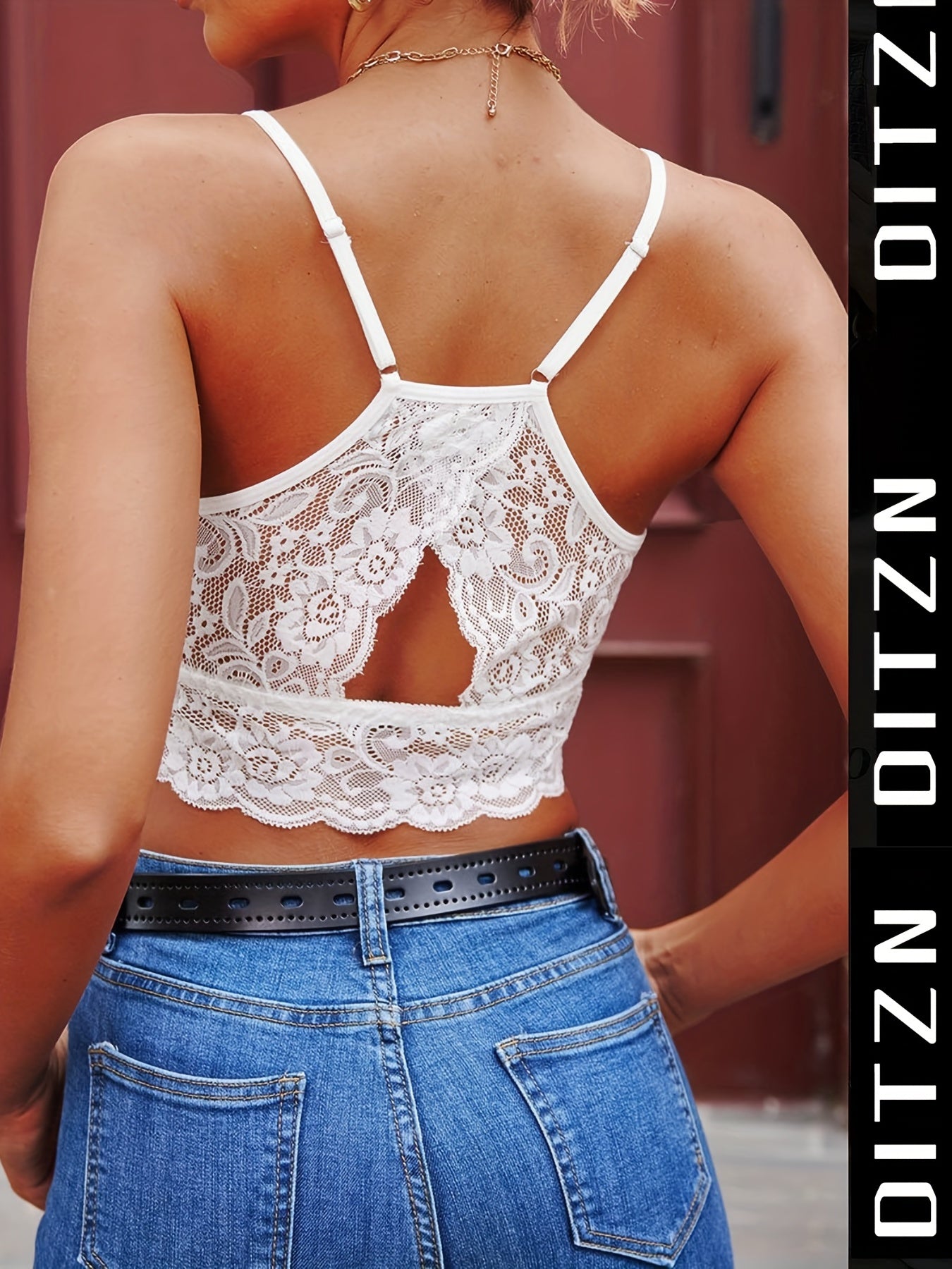 Floral Lace Cami Crop Top Sleeveless Lingerie