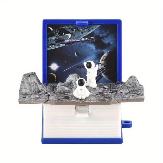 3D Dino Fold Book Keychain Puzzle Toy for Astronaut Fans