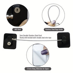 Child Safety Locks 2 Pack Multifunctional Window Drawer Refrigerator Lock