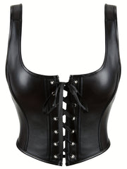 Lace Up Shaping Tank Tops Waist Trainer Tummy Control Slimmer Top