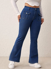 Retro Flared High Waisted Jeans