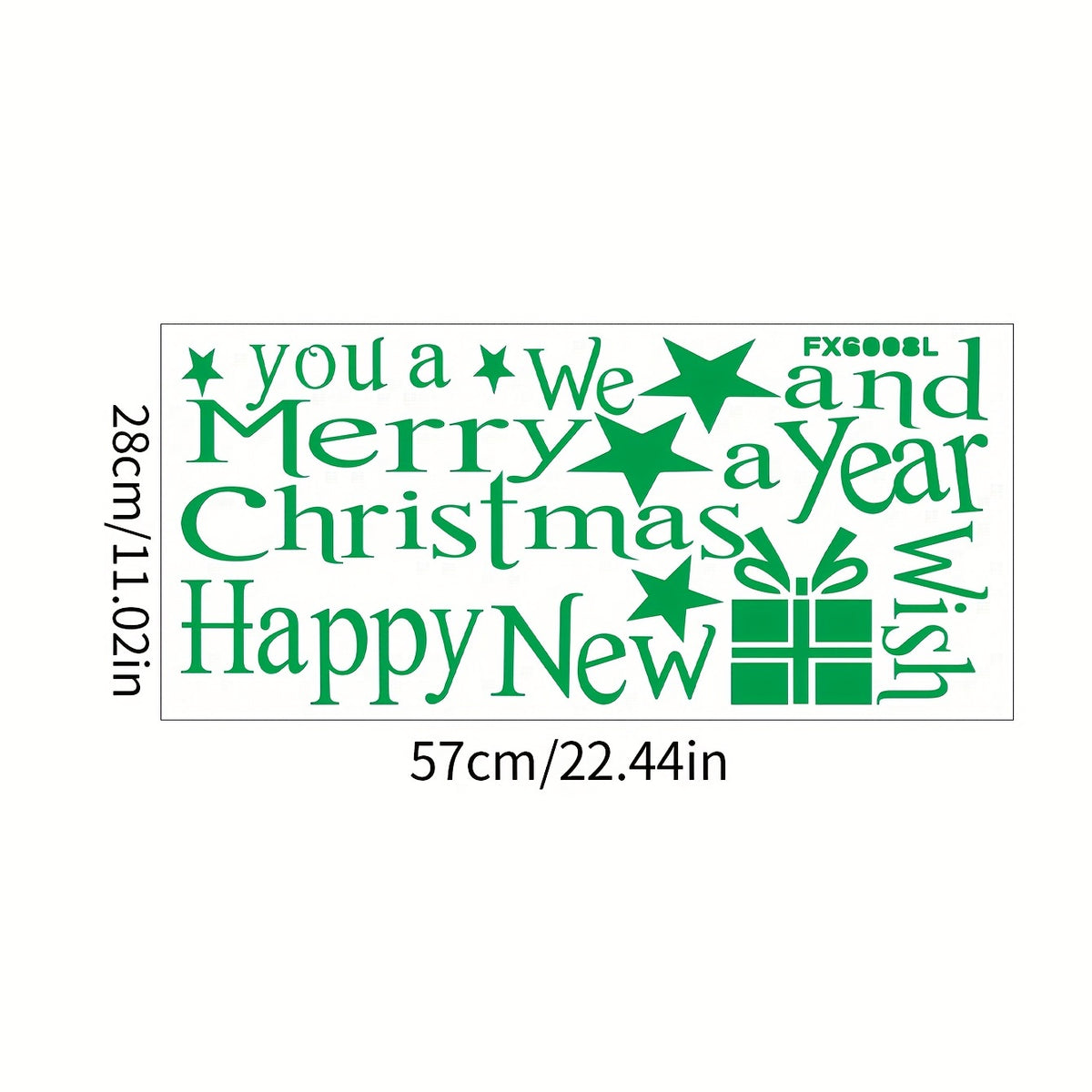 Christmas Wish Tree Wall Sticker - Waterproof Vinyl Decor