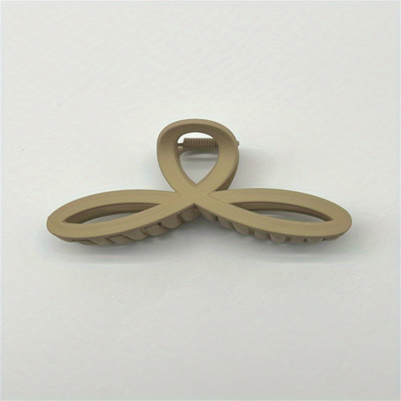 Frosted Clover Hair Claw Clip Strong Hold Grip Hair Jaw Clip