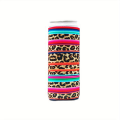 4 Pcs Rainbow Neoprene Slim Can Cooler For 12oz Skinny Cans