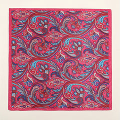 Boho Phoenix Tai Print Bandana Satin Shawl Silk Square Scarf